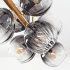 Koyoto Deckenleuchte Glas 15 cm Gold, Schwarz, 8-flammig