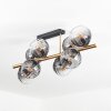 Koyoto Deckenleuchte Glas 15 cm Gold, Schwarz, 8-flammig