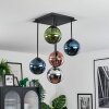 Gastor Deckenleuchte Glas 15 cm Blau, Chrom, Grün, Kupferfarben, Rauchfarben, 5-flammig