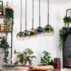 Koyoto Pendelleuchte Glas 15 cm Naturfarben, Schwarz, 5-flammig
