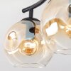 Ripoll Deckenleuchte Glas 15 cm Bernsteinfarben, Klar, 2-flammig