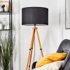 Flemming Stehleuchte 50 cm Naturfarben, Schwarz, 1-flammig