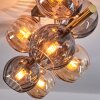 Koyoto Deckenleuchte Glas 15 cm Gold, Schwarz, 8-flammig