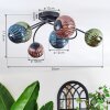 Chehalis Deckenleuchte 10 cm, 12 cm Blau, Grün, Kupferfarben, 6-flammig