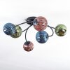 Chehalis Deckenleuchte 10 cm, 12 cm Blau, Grün, Kupferfarben, 6-flammig