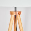 Flemming Stehleuchte 50 cm Naturfarben, Schwarz, 1-flammig
