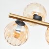 Koyoto Deckenleuchte Glas 15 cm Gold, Schwarz, 8-flammig