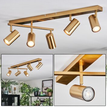 Javel Deckenleuchte Gold, 5-flammig