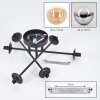 Chehalis Deckenleuchte Glas 15 cm Bernsteinfarben, Klar, Rauchfarben, 6-flammig