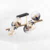 Koyoto Deckenleuchte Glas 15 cm Gold, Schwarz, 8-flammig