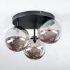 Chehalis Deckenleuchte Glas 15 cm Rauchfarben, 3-flammig