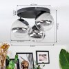 Chehalis Deckenleuchte Glas 15 cm Klar, Rauchfarben, 3-flammig