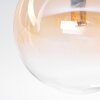 Chehalis Deckenleuchte Glas 15 cm Bernsteinfarben, Klar, 3-flammig