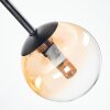 Chehalis Deckenleuchte Glas 10 cm Bernsteinfarben, Klar, Rauchfarben, 5-flammig