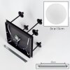 Chehalis Deckenleuchte Glas 15 cm Weiß, 5-flammig
