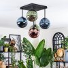 Chehalis Deckenleuchte Glas 15 cm Blau, Grün, Kupferfarben, 5-flammig