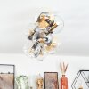 Koyoto Deckenleuchte Glas 15 cm Gold, Schwarz, 8-flammig