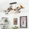 Koyoto Deckenleuchte Glas 15 cm Gold, Schwarz, 8-flammig