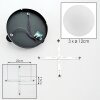 Chehalis Deckenleuchte Glas 12 cm Weiß, 3-flammig