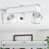 Narel Deckenleuchte LED Weiß, 3-flammig