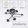 Chehalis Deckenleuchte Glas 10 cm, 12 cm, 15 cm Weiß, 6-flammig