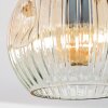 Ripoll Deckenleuchte Glas 15 cm Bernsteinfarben, Klar, 2-flammig