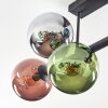 Gastor Deckenleuchte Glas 15 cm Blau, Chrom, Grün, Kupferfarben, Rauchfarben, 6-flammig