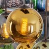Koyoto Hängeleuchte Glas 20 cm Blau, Gold, Grün, 6-flammig
