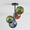 Koyoto Deckenleuchte Glas 15 cm Blau, Grün, Kupferfarben, 4-flammig