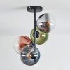 Gastor Deckenleuchte Glas 15 cm Blau, Chrom, Grün, Klar, Kupferfarben, Rauchfarben, 4-flammig