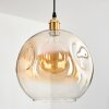 Ripoll Hängeleuchte Glas 30 cm Gold, 1-flammig