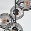 Koyoto Deckenleuchte Glas 15 cm Rauchfarben, 4-flammig
