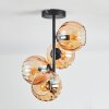 Koyoto Deckenleuchte Glas 15 cm Bernsteinfarben, 4-flammig