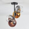 Koyoto Deckenleuchte Glas 15 cm Gold, Klar, Kupferfarben, Rauchfarben, 4-flammig