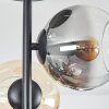 Koyoto Deckenleuchte Glas 15 cm Bernsteinfarben, Klar, Rauchfarben, 4-flammig