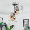 Koyoto Deckenleuchte Glas 15 cm Bernsteinfarben, Klar, Rauchfarben, 4-flammig
