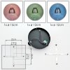 Chehalis Deckenleuchte Glas 12 cm, 15 cm Blau, Grün, Kupferfarben, 3-flammig
