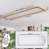 Belan Deckenpanel LED Naturfarben, Weiß, 1-flammig, Fernbedienung