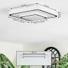Borin Deckenleuchte LED Grau, Weiß, 1-flammig