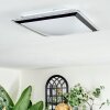 Castasegna Deckenpanel LED Schwarz, Weiß, 1-flammig