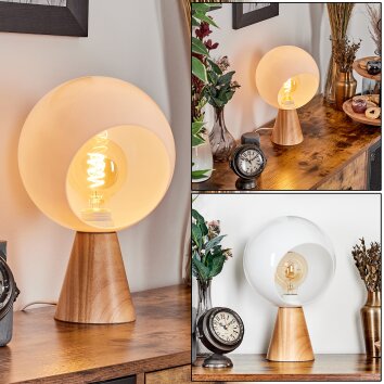 Velmo Tischleuchte LED Naturfarben, 1-flammig