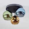 Koyoto Deckenleuchte Glas 15 cm Blau, Gold, Grün, 3-flammig
