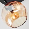 Koyoto Deckenleuchte Glas 15 cm Bernsteinfarben, Klar, Rauchfarben, 3-flammig