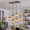 Koyoto Hängeleuchte Glas 20 cm Bernsteinfarben, Klar, 6-flammig