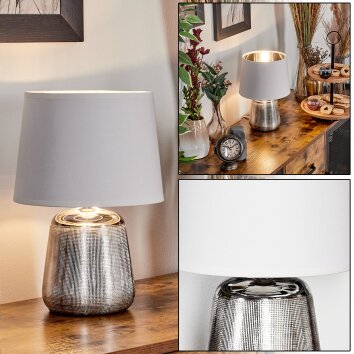 Corcovada Tischleuchte Silber, 1-flammig