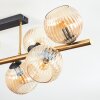 Koyoto Deckenleuchte Glas 15 cm Gold, Schwarz, 8-flammig