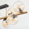 Koyoto Deckenleuchte Glas 15 cm Gold, Schwarz, 8-flammig
