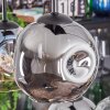 Ripoll Hängeleuchte Glas 15 cm Bernsteinfarben, Klar, Rauchfarben, 6-flammig