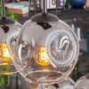 Ripoll Hängeleuchte Glas 15 cm Klar, Rauchfarben, 6-flammig