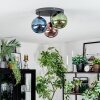 Gastor Deckenleuchte Glas 15 cm Blau, Grün, Kupferfarben, 3-flammig